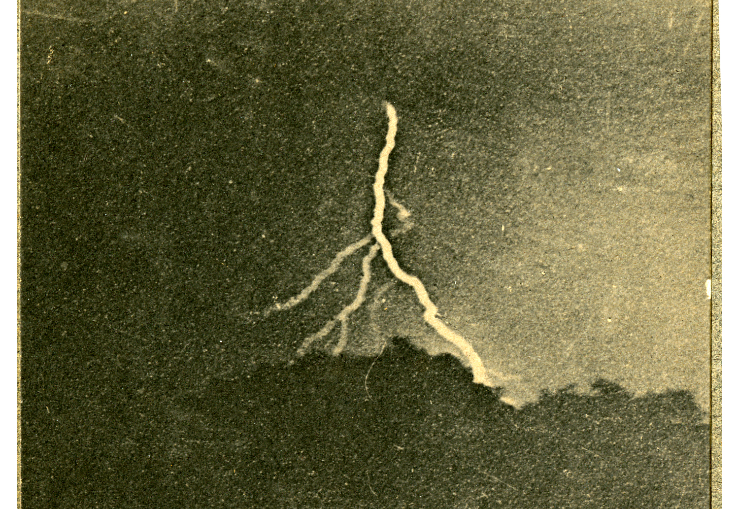 Photo: William N. Jennings’ First Photograph of Lightning, 1882. From the Historical and Interpretive Collections of The Franklin Institute.