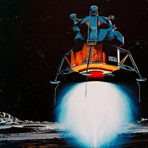 Artist Concept - Apollo XI - Lunar Surface