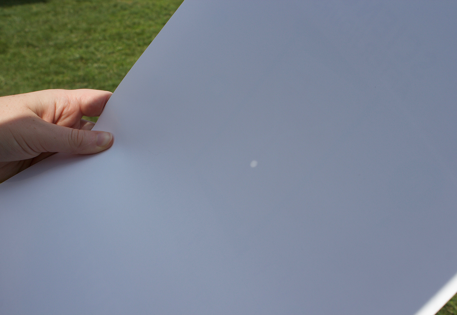 Image of the Sun through a "Pinhole Camera" Solar Viewing Device