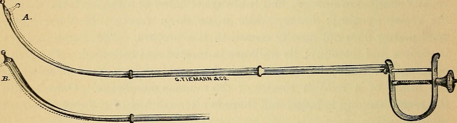 Diagram of Ben Franklin's Urinary Catheter Invention