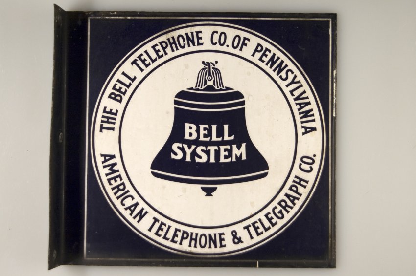 Historical photo of the old Bell Telephone logo