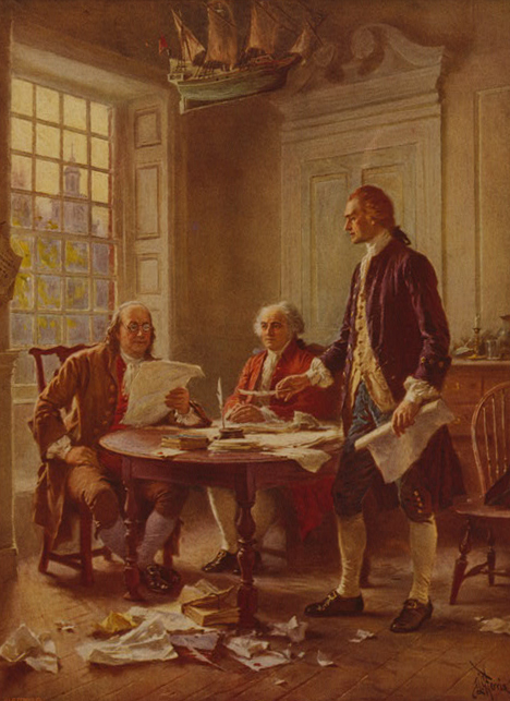 Writing the Declaration of Independence, 1776