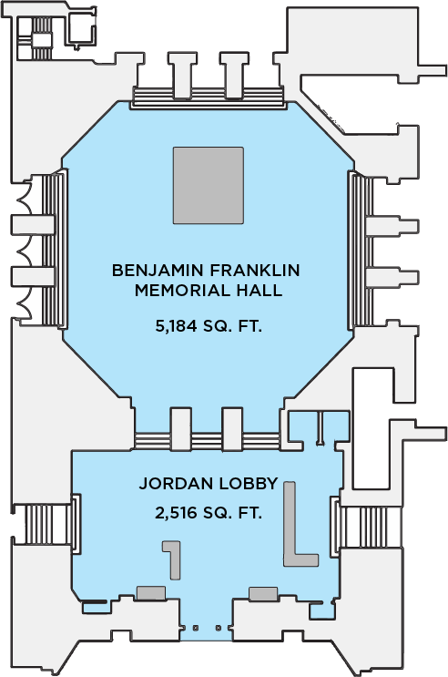 Franklin Hall and Jordan Lobby Floor Plan