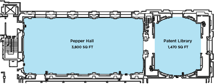 Pepper Hall and Patent Library Floor Plan