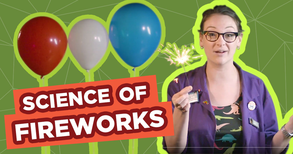 Spark of Science Fireworks Graphic