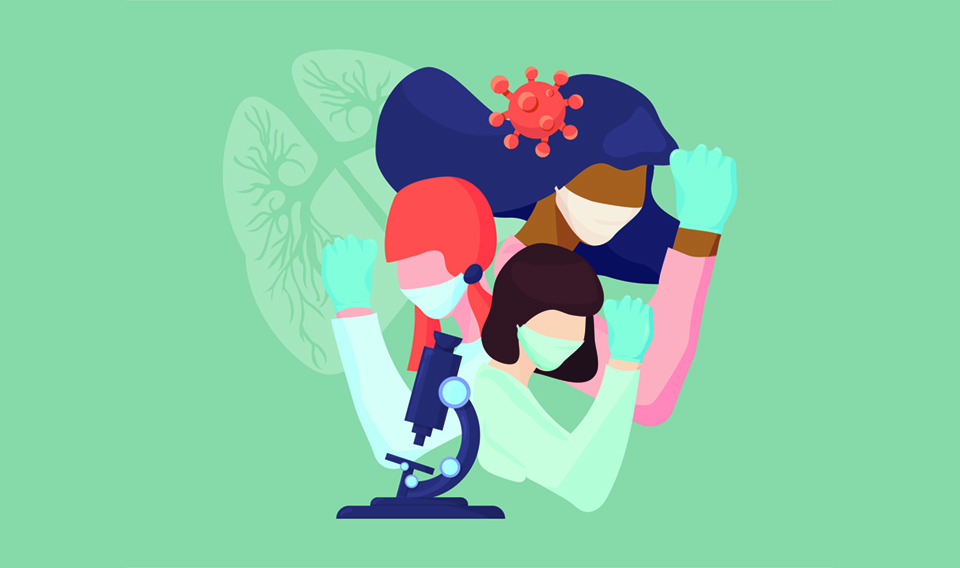 "Women in STEM" illustration