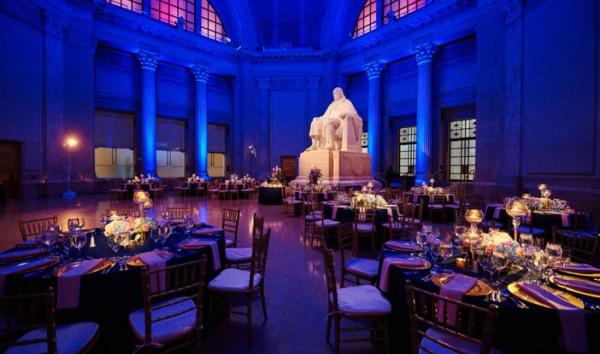 Benjamin Franklin national memorial set up for an event image 8