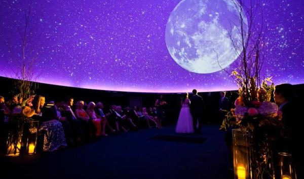wedding in Fels Planetarium