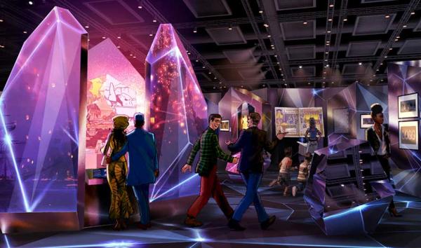 Disney100: The Exhibition | Where Do The Stories Come From? (Artist Rendering)