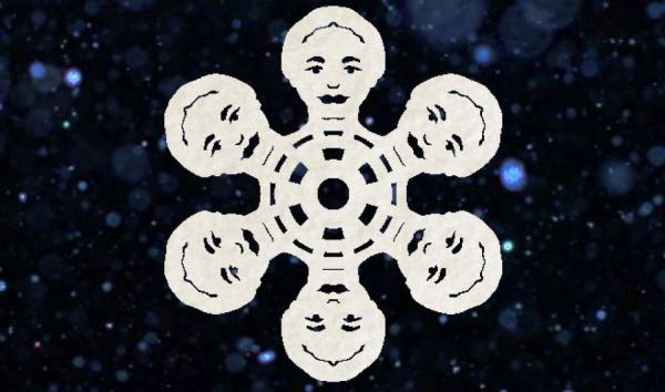 snowflake cutout