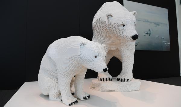 Polar bear sculptures
