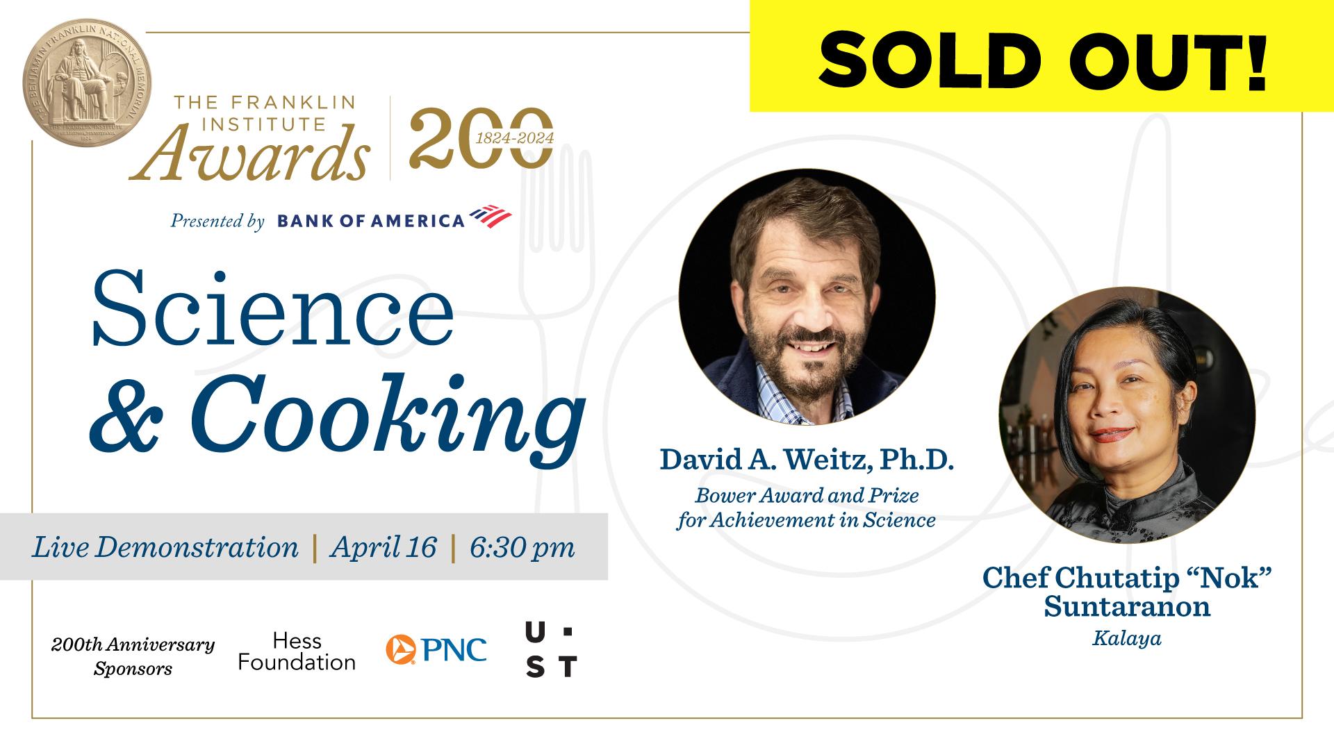 science and cooking sold out