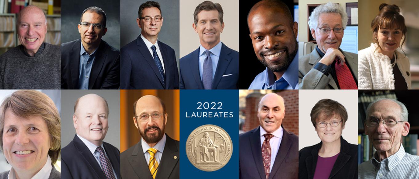 The 2022 Franklin Institutes Awards Laureates - photo montage