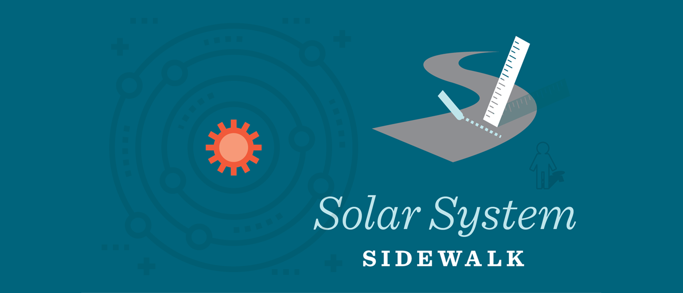 Solar system sidewalk science recipe