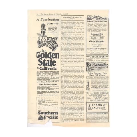 3rd page out of 3 from Literary Digest article, Description of the new Ford automobile, 11/12/1927.