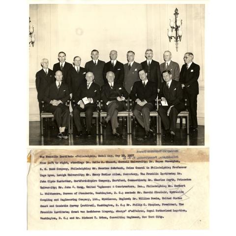 Photograph of Medal Day Attendees 5/19/1937.