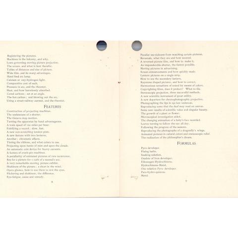 Page 8 and 9 of 11:"Animated Pictures, An Exposition of the Historical Development of Chronophotography, its Present Scientific Applications, and Future Possibilities...," 1898.