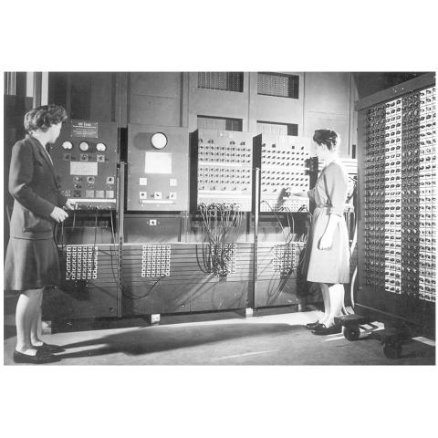 A team of women engineers responsible for programming the ENIAC.