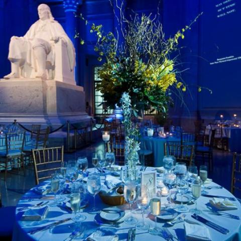 Benjamin Franklin national memorial set up for an event image 7