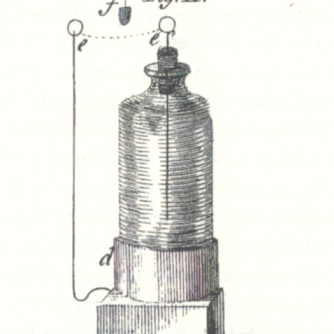 Figure of a Leyden jar from Franklin’s New Experiments and Observations on Figure of a Leyden jar from Franklin’s New Experiments and Observations on Electricity 