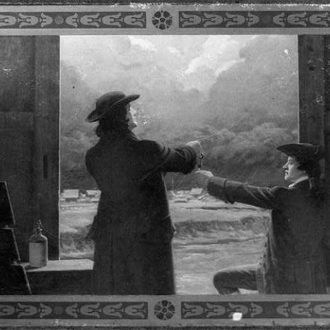 Photograph of a painting by Charles E. Mills