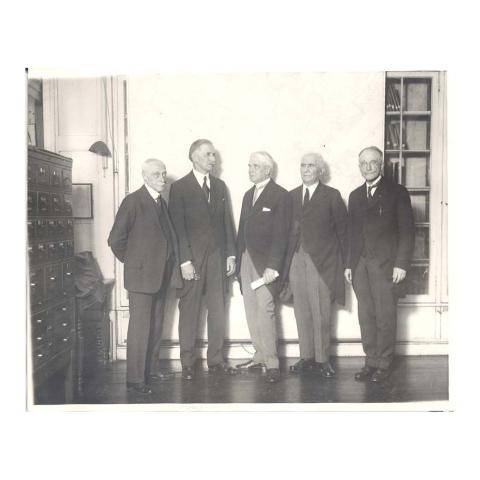 Group photograph: Sperry, Zeleny, Hayward, Berliner, Jackson.