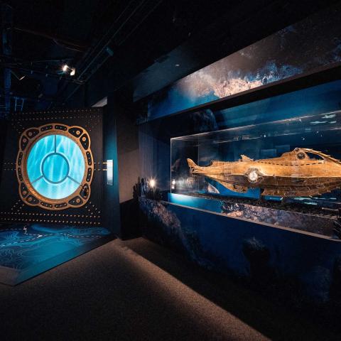 A Nautilus model in Disney100: The Exhibition