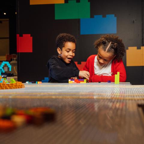 art of the brick - kids lego table 
